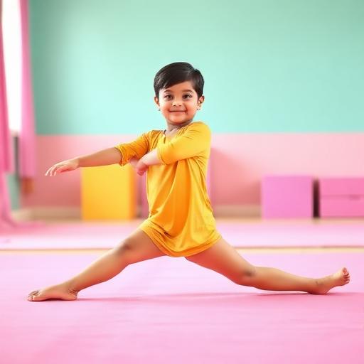 Flexibility — kids at Tumble Gym